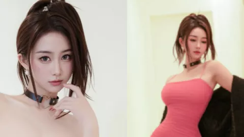 高颜值女模特