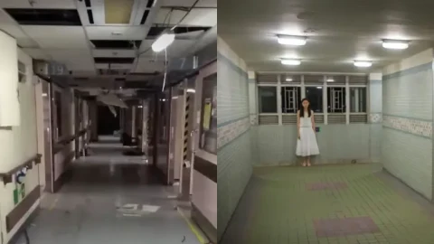 深夜医院惊现女鬼