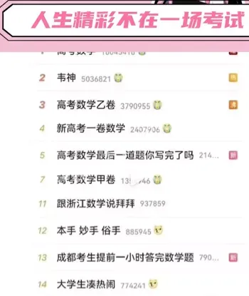 金榜题名