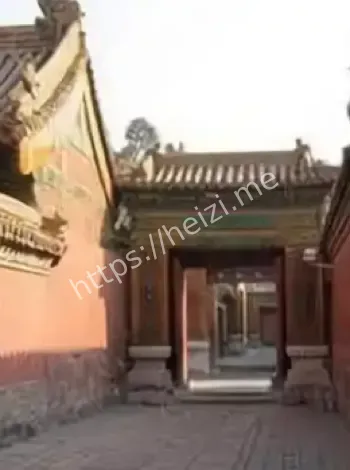 故宫红墙宫女