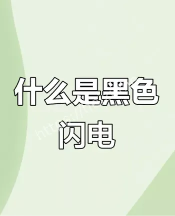 黑色闪电之谜