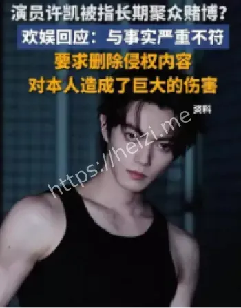 许凯聚众赌博