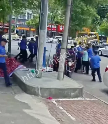 硬撼执法人员