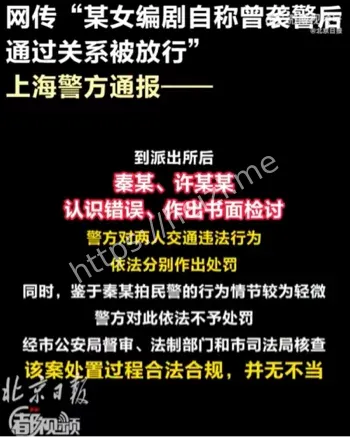 秦雯袭警捞人