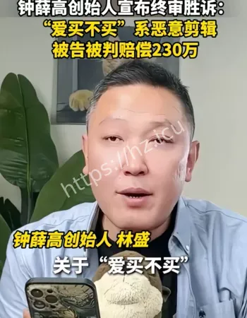 钟薛高胜诉