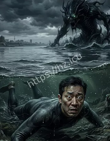 远看像怪兽浮出水面